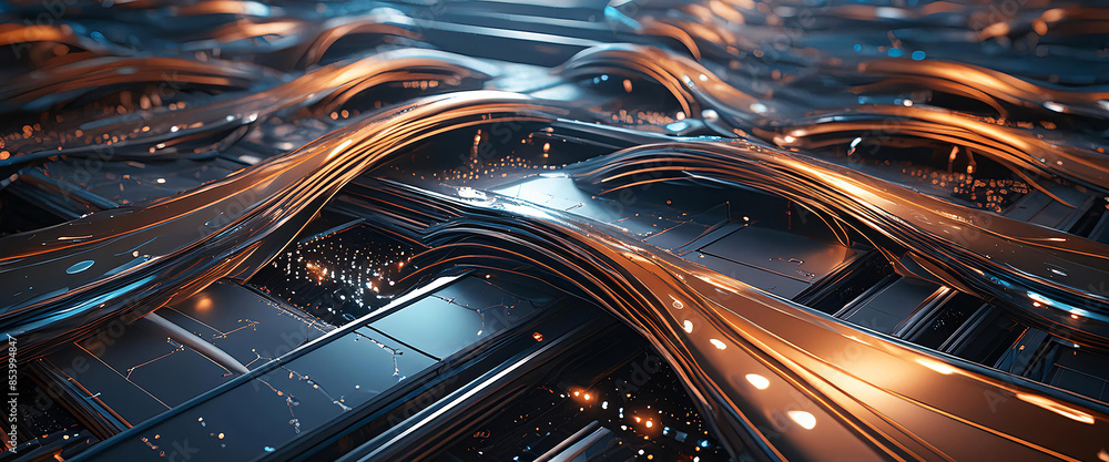 金属 メタル エネルギー テクノロジー 空間 青 背景画像 Generative AI 金属 メタル エネルギー テクノロジー 空間 青 背景画像 Generative AI