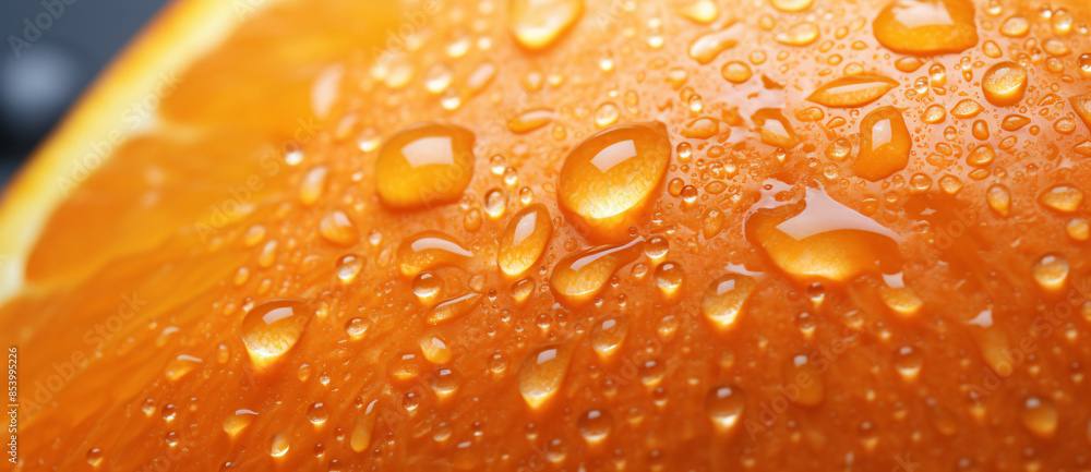 water drops on an orange surface water drops on an orange surface