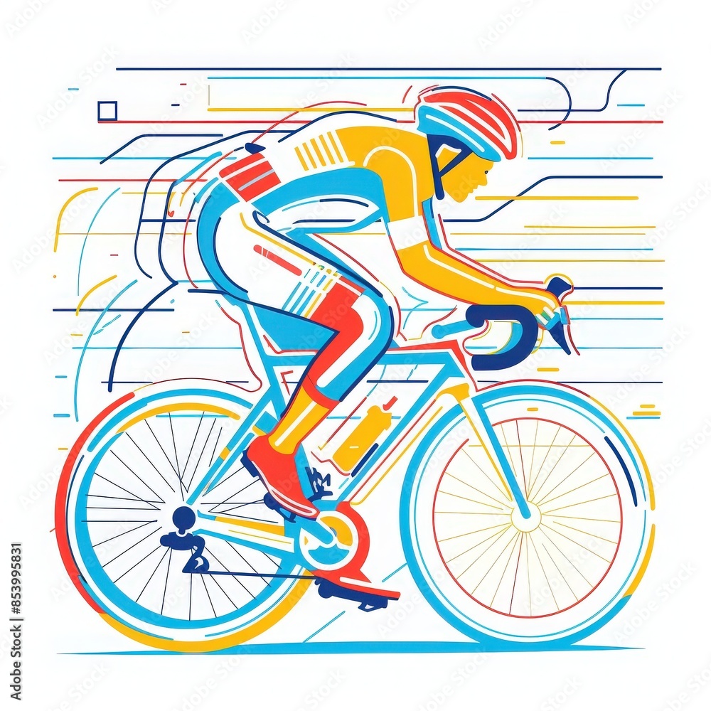 Fototapeta premium Russian Toy racing in Indoor Cycling (Track Cycling)