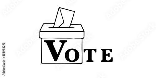 voting ballot box icon