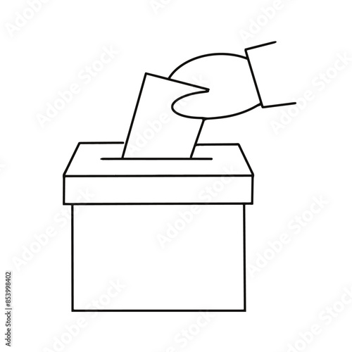 voting ballot box icon