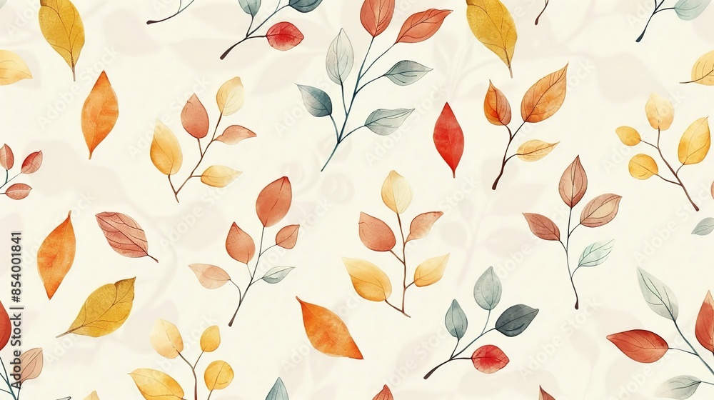 Fototapeta premium Natural leaf wallpaper