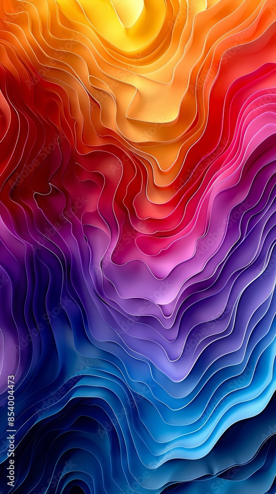 A colorful abstract background with wavy lines. A colorful abstract background with wavy lines.