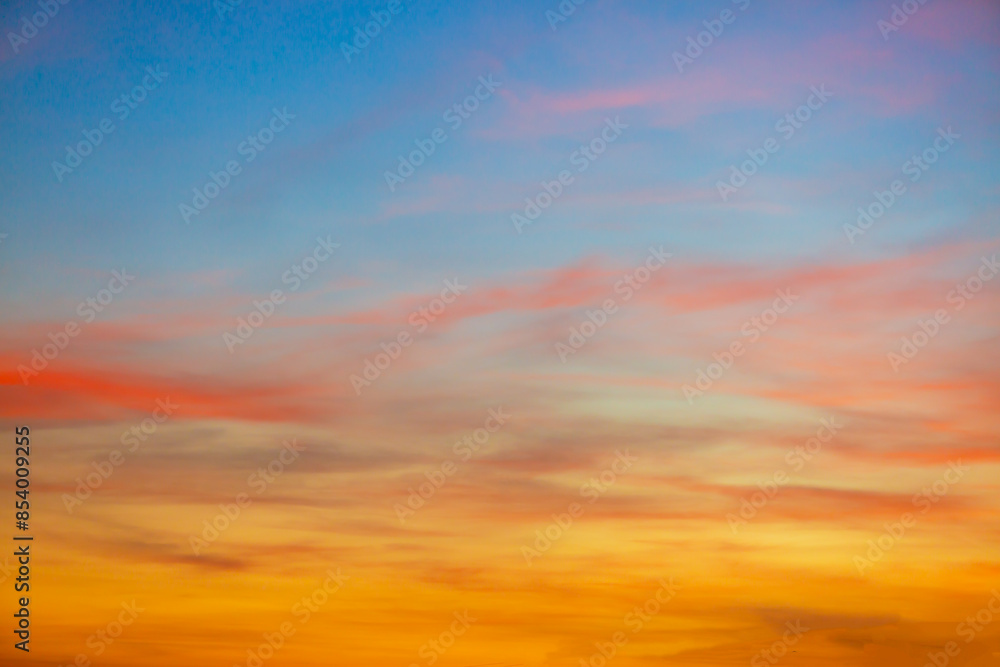 colorful clouds and sky,Dusk, Sunset Sky Clouds in the Evening with colorful Orange, Yellow, Pink and red sunlight and Dramatic storm clouds on Twilight sky, Landscape horizon colorful clouds and sky,Dusk, Sunset Sky Clouds in the Evening with colorful Orange, Yellow, Pink and red sunlight and Dramatic storm clouds on Twilight sky, Landscape horizon