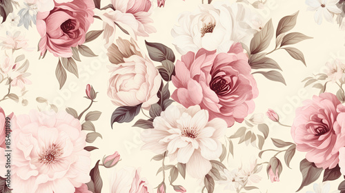 Wallpaper Mural Seamless traditional flower Indian motif pattern	
 Torontodigital.ca
