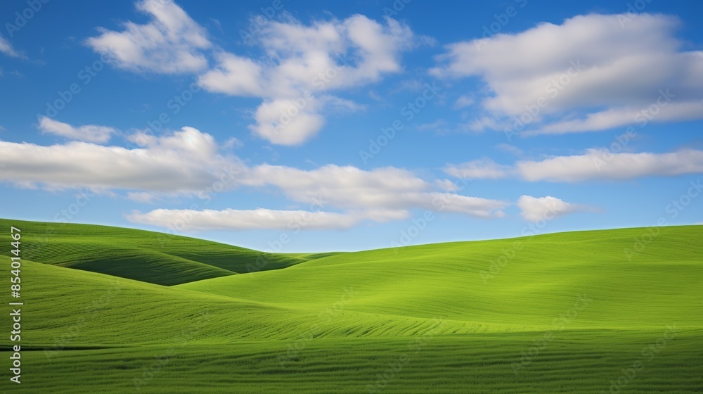 classic oil painting depicting a rolling hills landscape adorned with fresh spring green grass, reminiscent of Renaissance art. classic oil painting depicting a rolling hills landscape adorned with fresh spring green grass, reminiscent of Renaissance art.