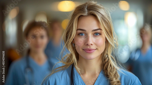 portrait of a woman in a doctor outfit