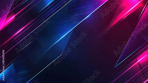 Abstract Neon Lines Background