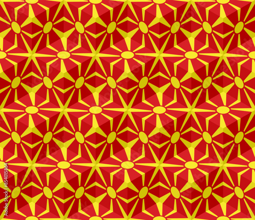 north macedonia flag box pattern. vector illustration