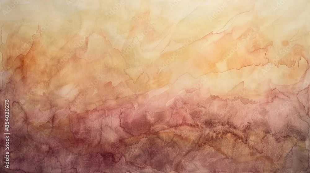 An abstract watercolor painting with soft, blended mahogany hues, creating a soothing and calming effect. An abstract watercolor painting with soft, blended mahogany hues, creating a soothing and calming effect.