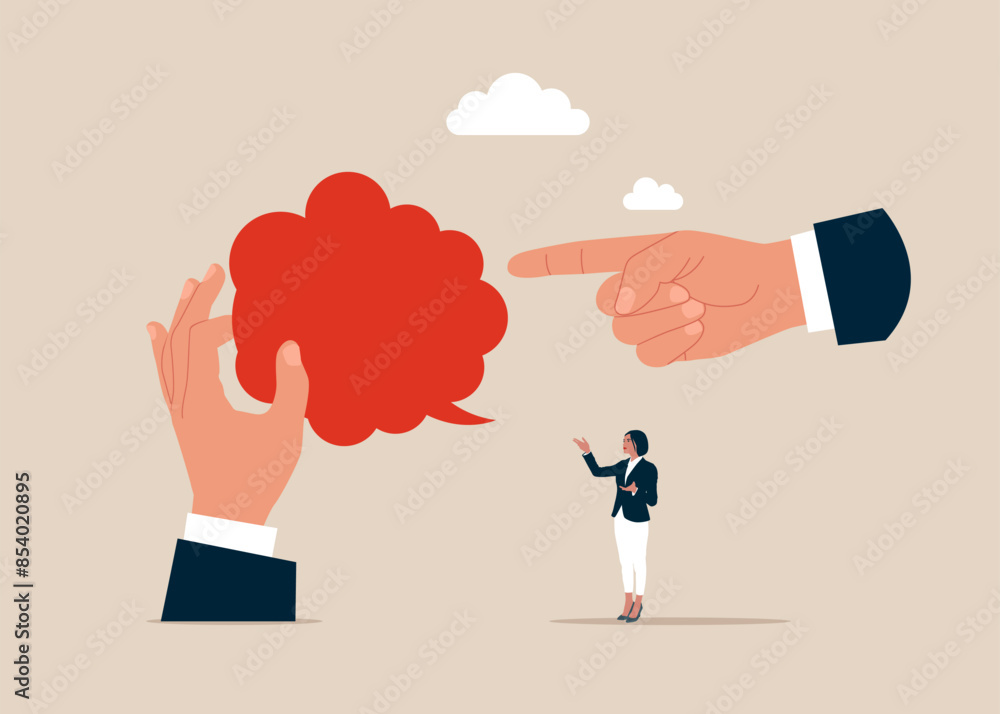 Businessman business clothes hand hold paper card empty space. Art corporate communication between coworkers, manager and team. Flat vector illustration Businessman business clothes hand hold paper card empty space. Art corporate communication between coworkers, manager and team. Flat vector illustration