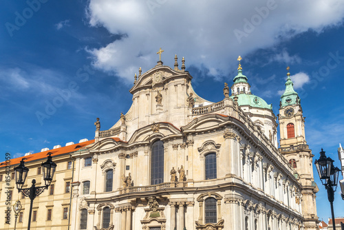 Church of Saint Nicholas in Lesser Town Square in Prague, Czech Republic, Europe.