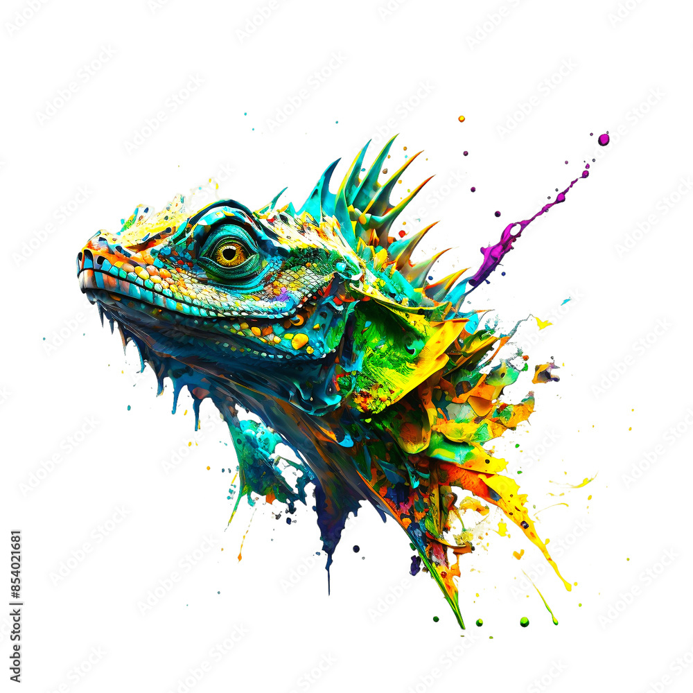Color-splashed animals are a popular design trend in which animal illustrations are depicted with bright and bold splashes. Color-splashed animals are a popular design trend in which animal illustrations are depicted with bright and bold splashes.