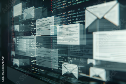 screenshot of an email client showing an inbox overwhelmed with unfamiliar and potentially dangerous emails, illustrating the risks of clicking on dubious links or opening risky at