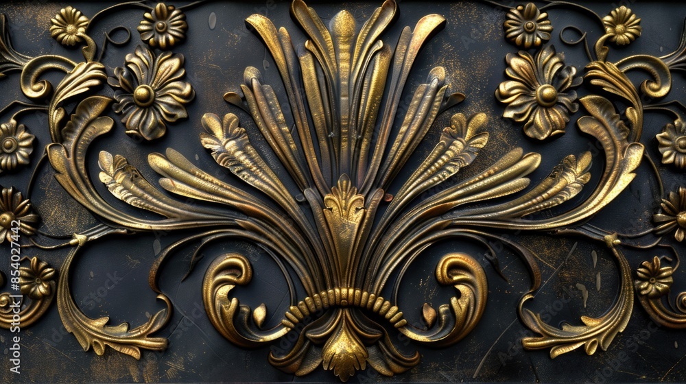 Decorative design on a wall Decorative design on a wall
