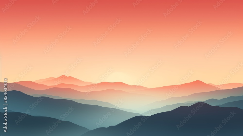 a minimalist mountain landscape at sunset, with clean lines and a focus on the interplay of light and shadow. a minimalist mountain landscape at sunset, with clean lines and a focus on the interplay of light and shadow.