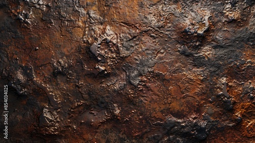 Wallpaper Mural Close-up view of a rusted metal surface with intricate details and corrosion Torontodigital.ca