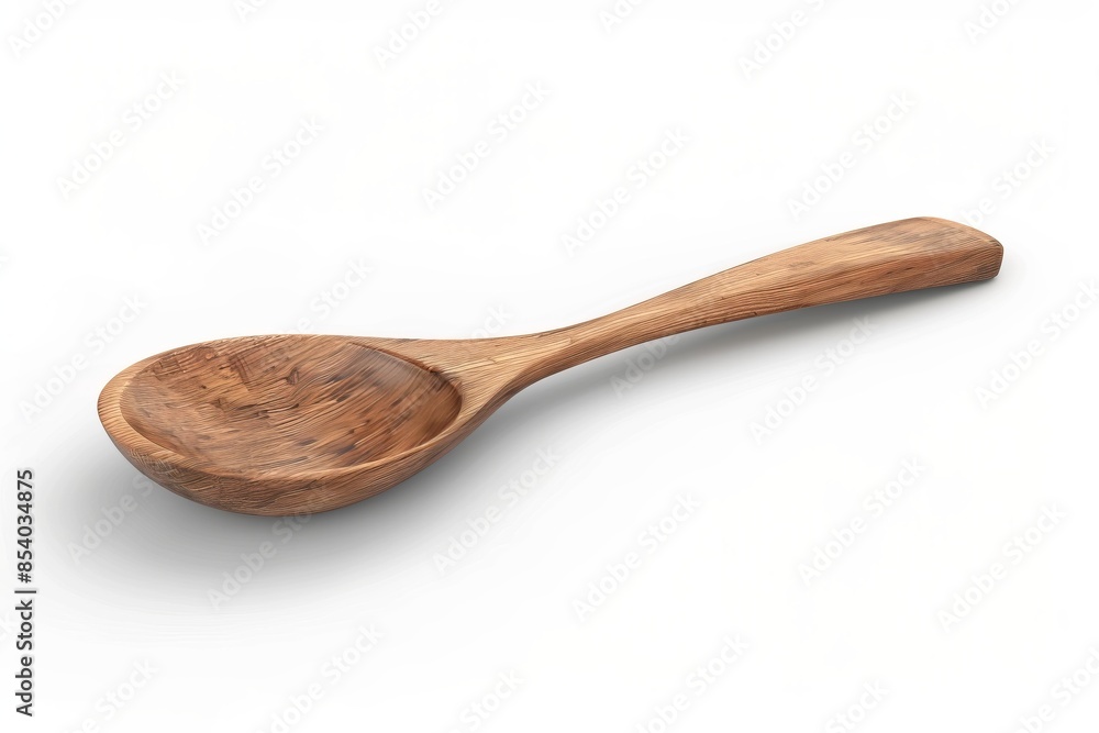 Wooden spoon on white background. Simple yet elegant kitchen utensil. Perfect for food preparation, mixing, and serving. High quality wood texture. Ideal addition to any kitchen. Generative AI Wooden spoon on white background. Simple yet elegant kitchen utensil. Perfect for food preparation, mixing, and serving. High quality wood texture. Ideal addition to any kitchen. Generative AI