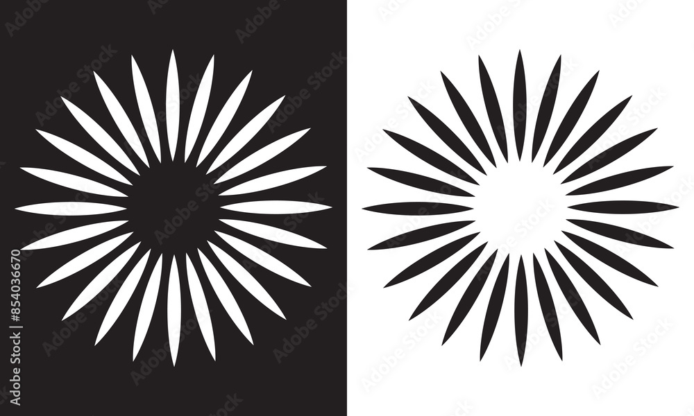 Circle abstract art, circular shape for decoration, circular radial lines element, concentric lines. isolated on white and black background. EPS 10 Circle abstract art, circular shape for decoration, circular radial lines element, concentric lines. isolated on white and black background. EPS 10