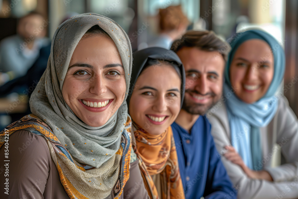 Diverse and Successful Team of Professionals Collaborating in Office Meeting. Diverse and Successful Team of Professionals Collaborating in Office Meeting.