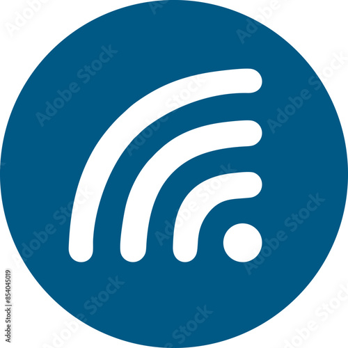 Wifi, wireless, internet signal icon logo template