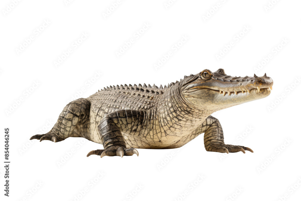 crocodile on a transparant background, PNG, Generative AI crocodile on a transparant background, PNG, Generative AI