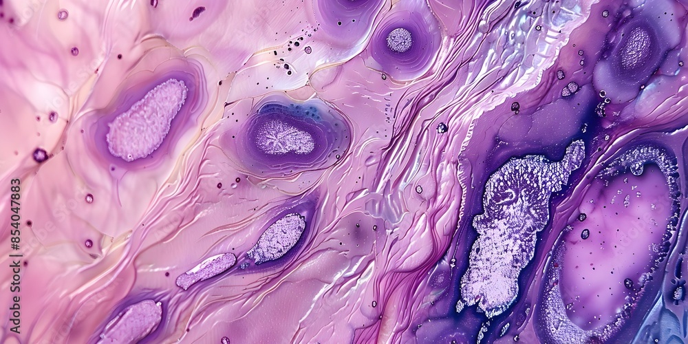 Foto de Pathology image of skin biopsy displaying melanoma basal cell ...