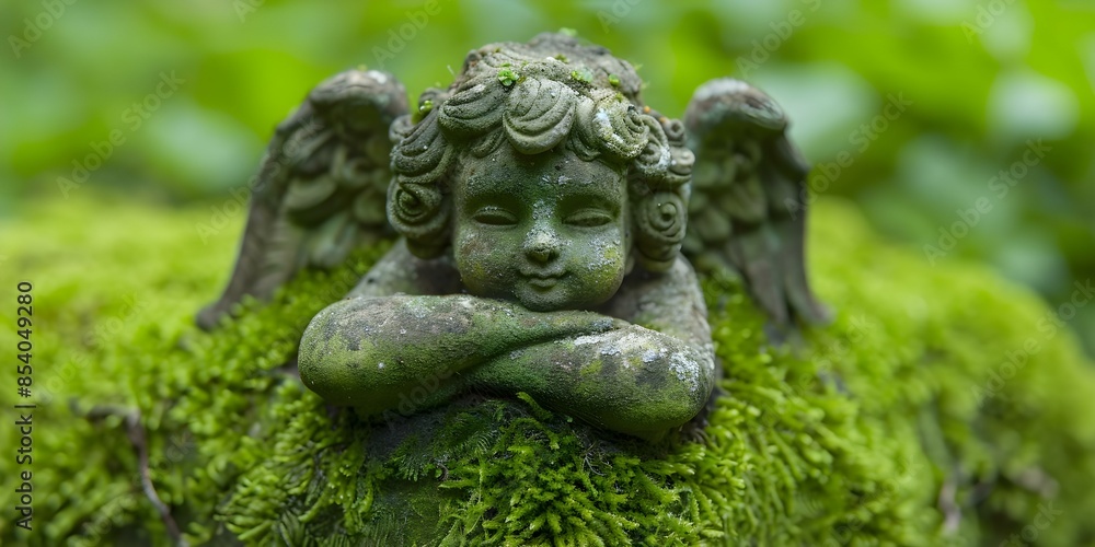 Closeup portrait of a friendly seraphim in a mossy swamp setting. Concept Fantasy, Portrait, Seraphim, Mossy Swamp, Closeup Closeup portrait of a friendly seraphim in a mossy swamp setting. Concept Fantasy, Portrait, Seraphim, Mossy Swamp, Closeup