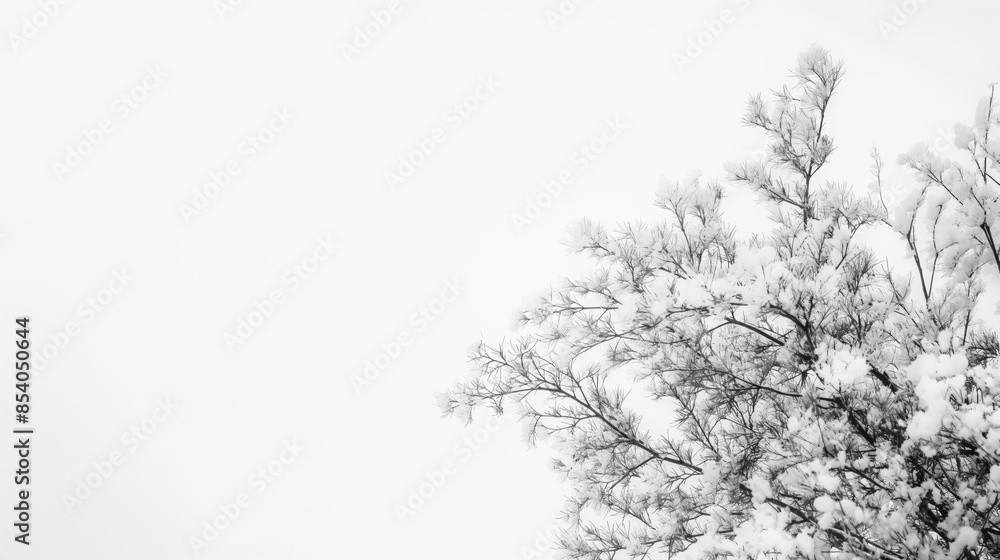 white background.snowtree. 3d illustraion white background.snowtree. 3d illustraion