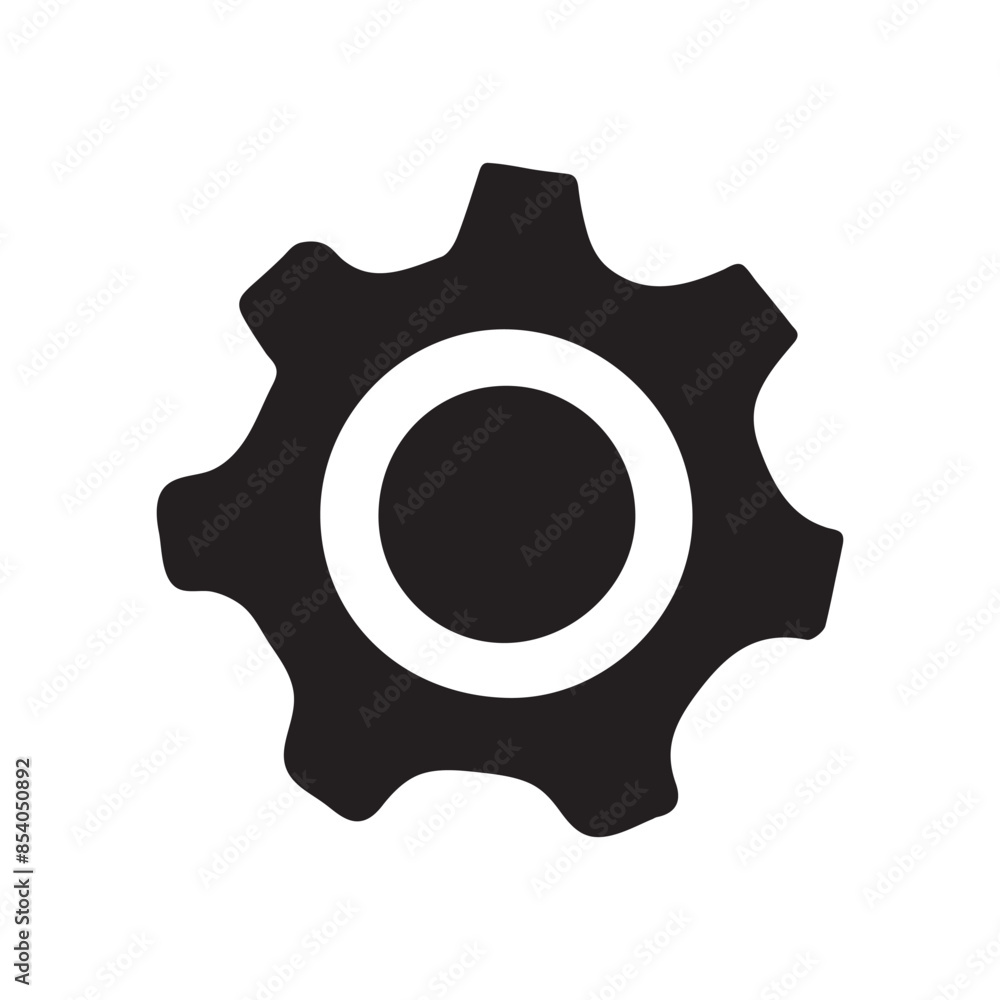 Silhouette of Business Element Logo Icon Isolated in White Silhouette of Business Element Logo Icon Isolated in White