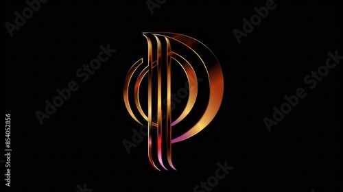 Abstract Logo Monogram with HP PH H and P Letters photo