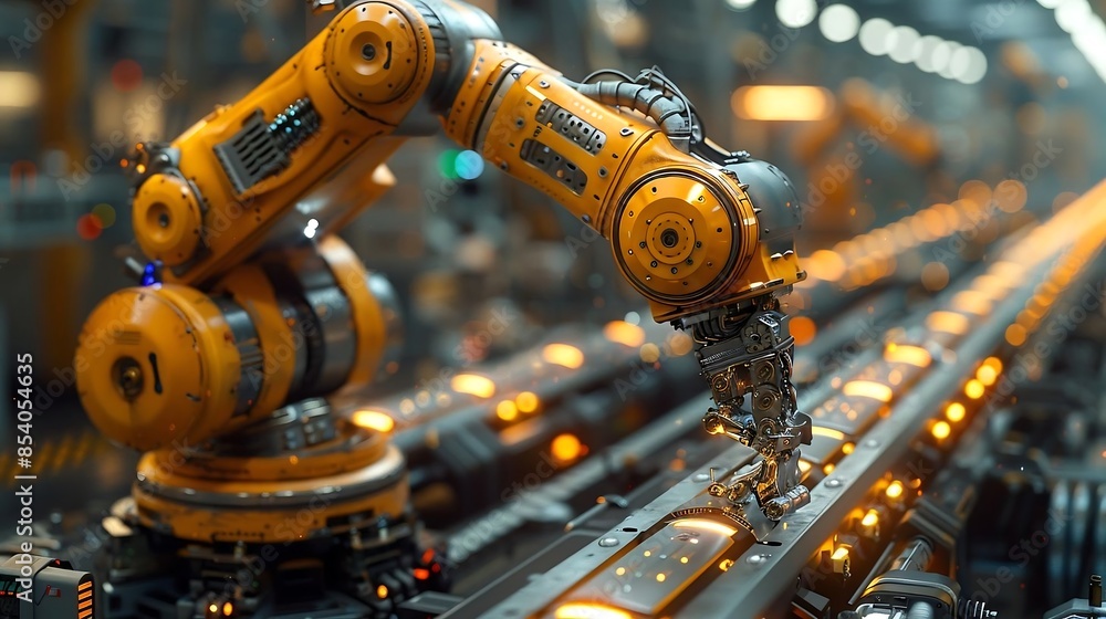 In modern industries, robots perform a wide array of tasks with precision and efficiency, revolutionizing manufacturing and production processes. They handle assembly lines, welding, painting, and pac In modern industries, robots perform a wide array of tasks with precision and efficiency, revolutionizing manufacturing and production processes. They handle assembly lines, welding, painting, and pac