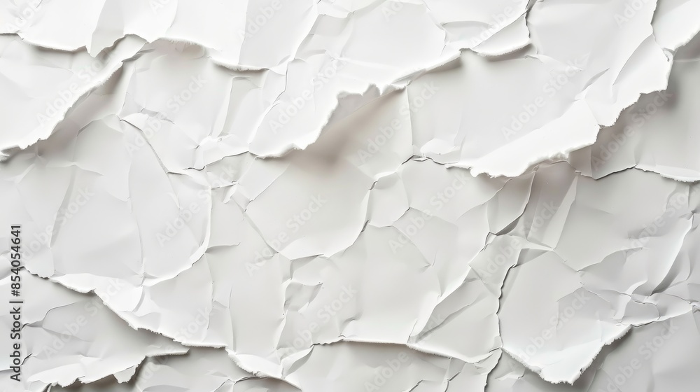 Abstract blank white sheet of textured paper Abstract blank white sheet of textured paper