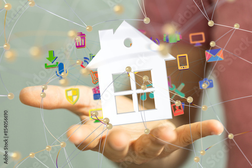home data. Digital cyberspa...