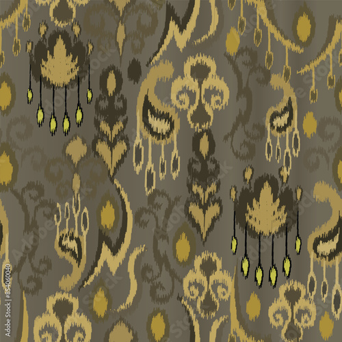 abstract cloth motif patterns, abstract ikat, abstract backgrounds, carpet motifs.	
