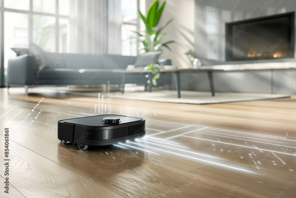 Robotic vacuum cleaner emitting light patterns Robotic vacuum cleaner emitting light patterns