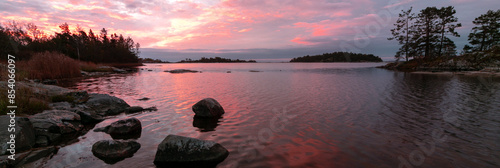 Fotografija Swedish archipelago at dawn