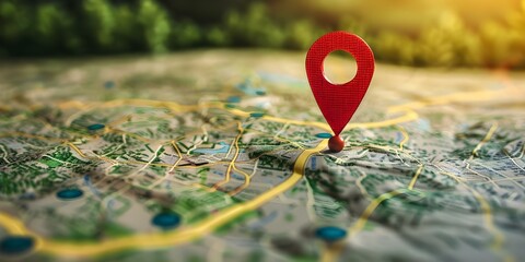 Optimize business location on Google Maps for local SEO and visibility. Concept Google Maps Optimization, Local SEO, Business Visibility, Online Presence, Location Marketing