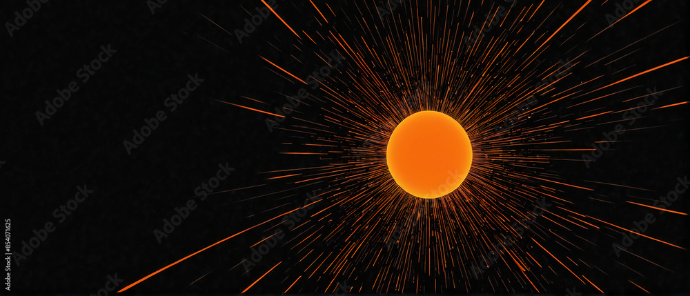 Obraz premium Dark noisy grainy poster background, orange black abstract glowing shape, header cover backdrop design noise texture banner, copy space 