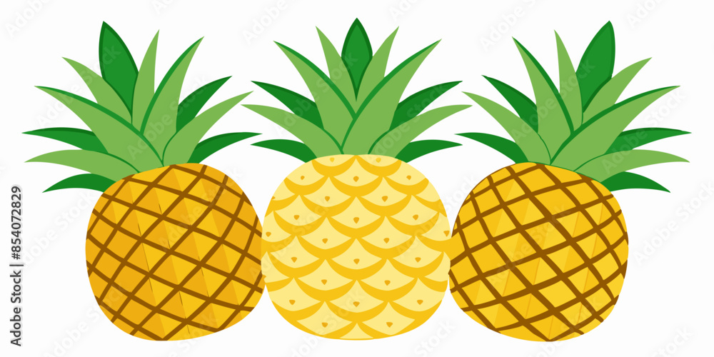 pineapple on white pineapple on white
