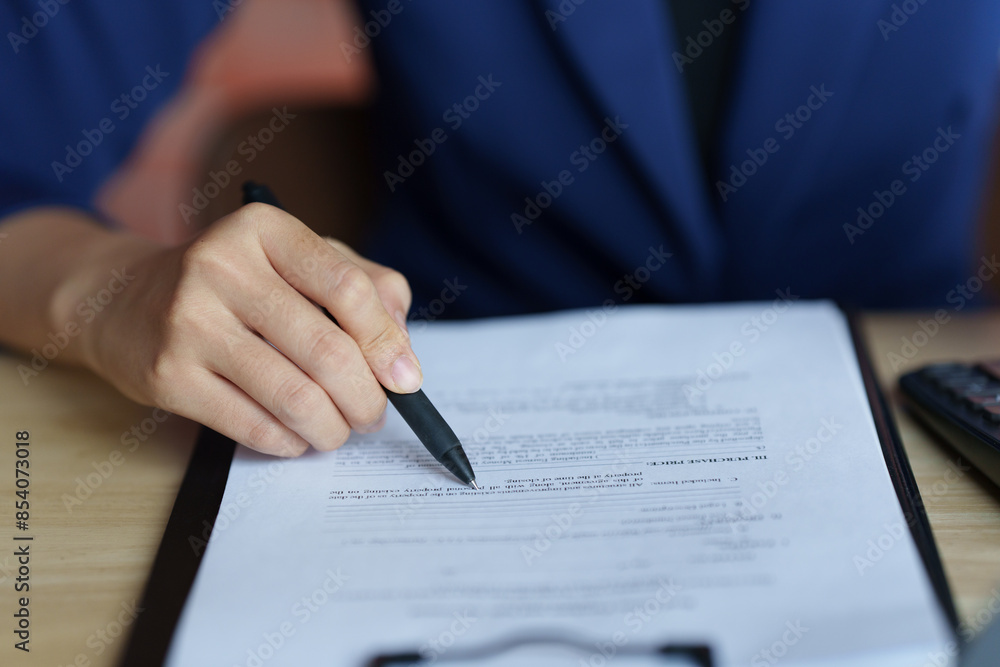 Property investment concept. Real estate broker with home insurance policy about house contract. Property investment concept. Real estate broker with home insurance policy about house contract.