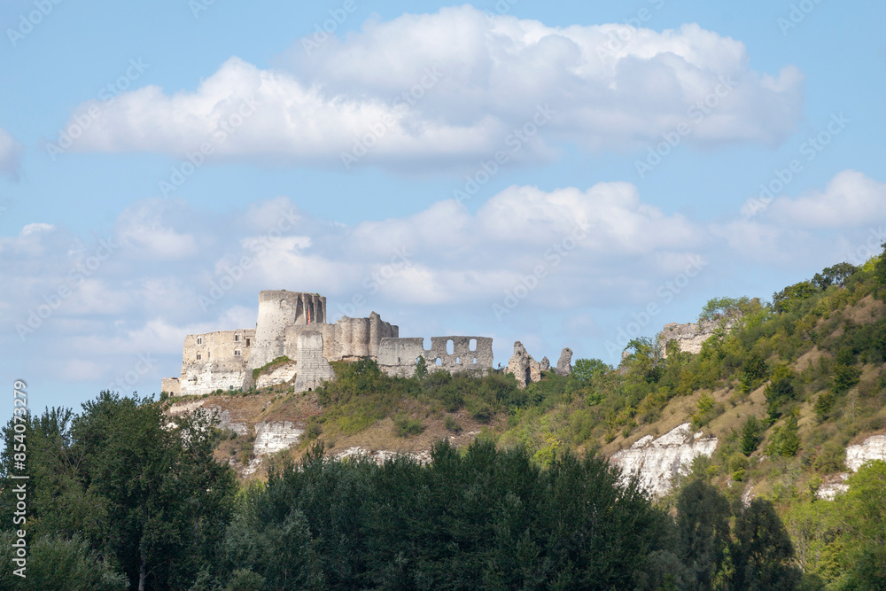 The Château-Gaillard on top of a cliff in Les Andelys The Château-Gaillard on top of a cliff in Les Andelys