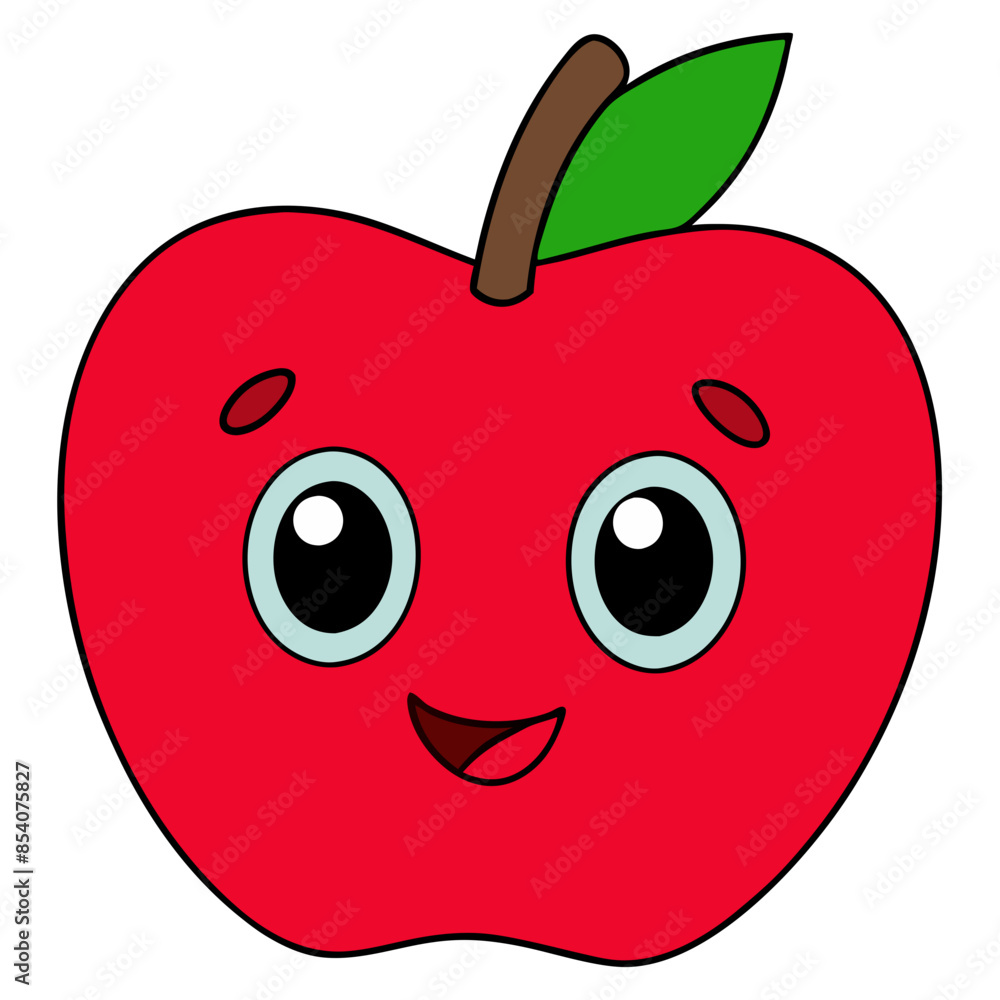 Fototapeta premium Apple in Focus (No Background)