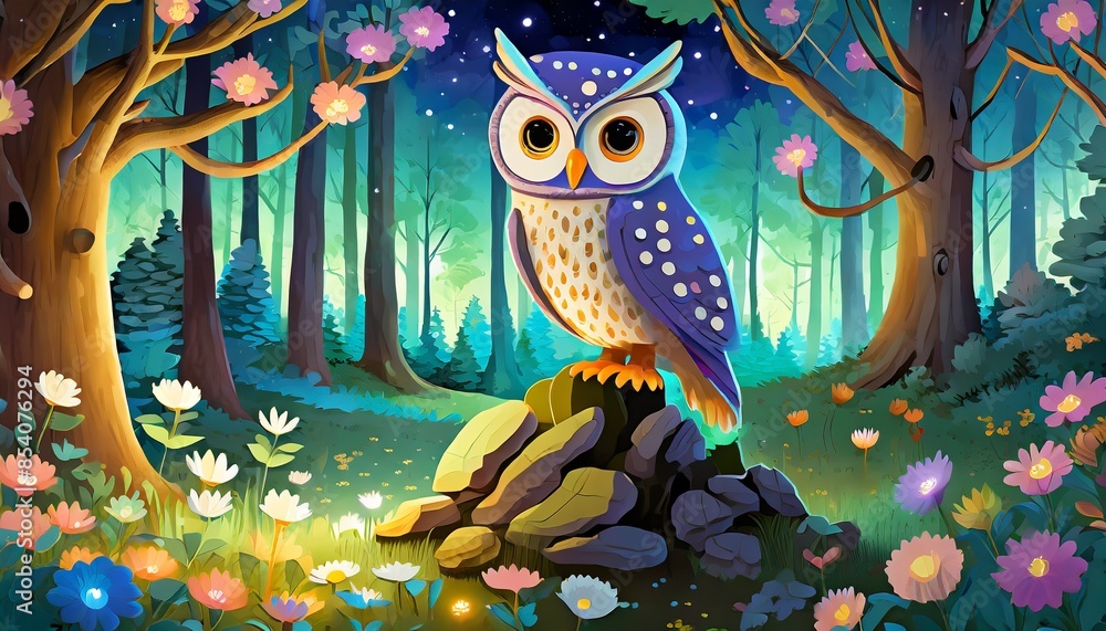 owl on a branch owl on a branch