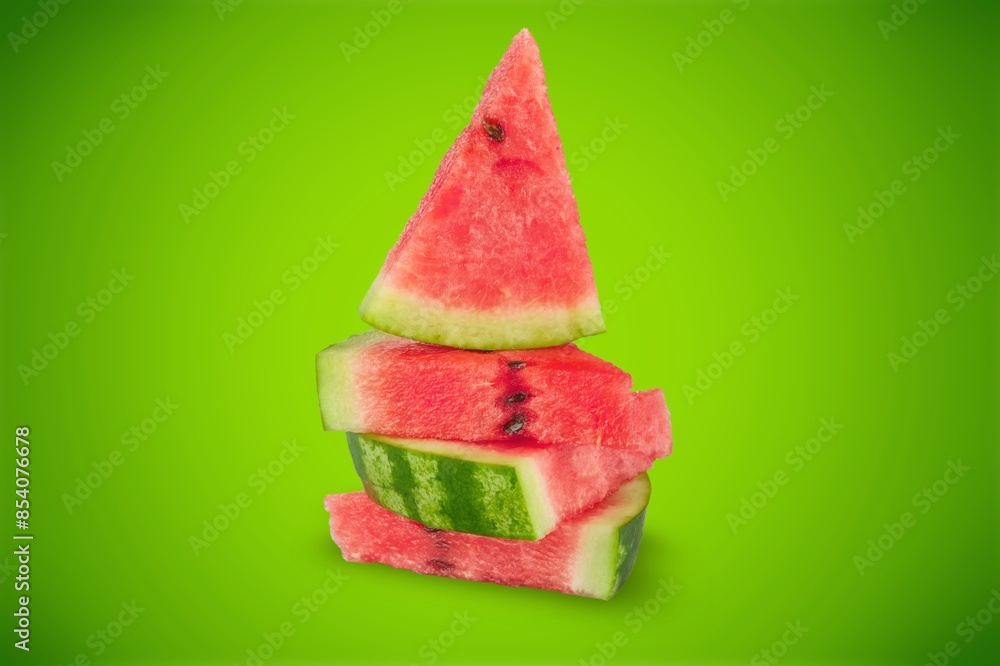 Fresh ripe sweet Watermelon slices Fresh ripe sweet Watermelon slices