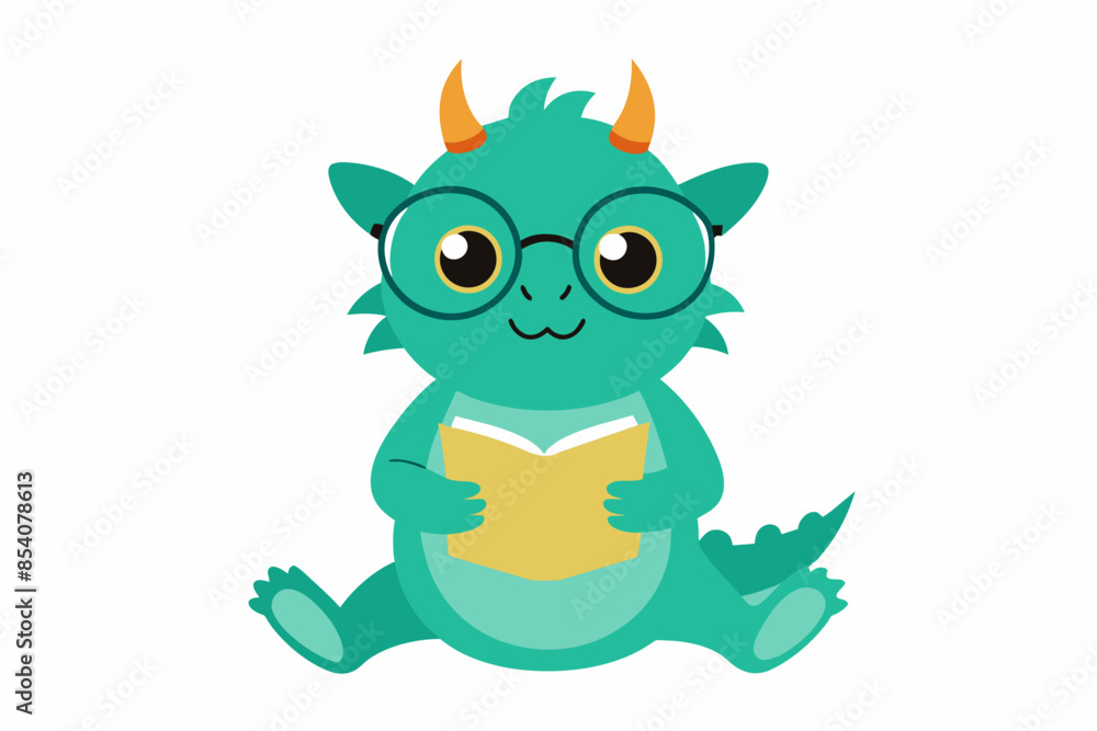 adorable cubby dairy chinese loong with glasses adorable cubby dairy chinese loong with glasses