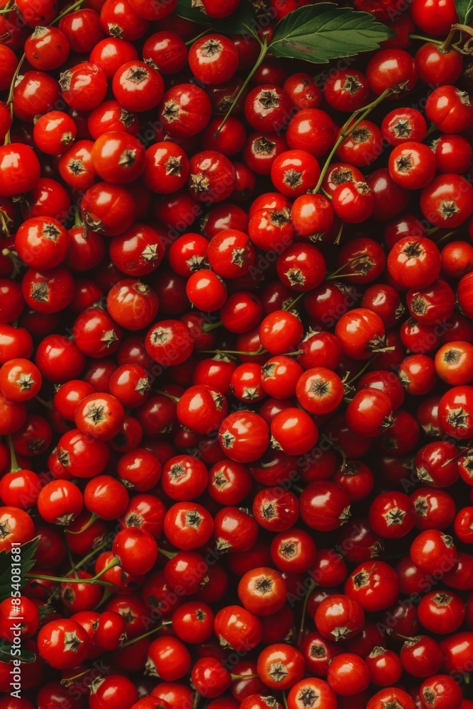 Rowanberry berries texture background, Sorbus aucuparia fruits pattern, many rowan berries banner Rowanberry berries texture background, Sorbus aucuparia fruits pattern, many rowan berries banner