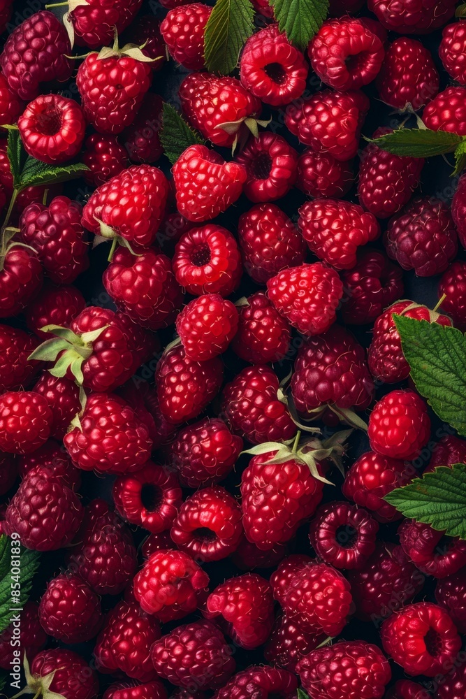 Raspberry berries texture background, Rubus idaeus fruits pattern, many red-fruited raspberries mockup Raspberry berries texture background, Rubus idaeus fruits pattern, many red-fruited raspberries mockup