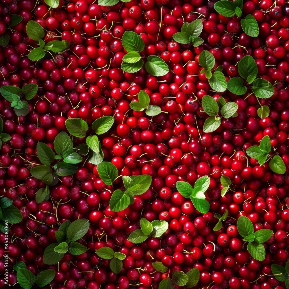 Lingonberry texture background, Vaccinium vitis-idaea fruits pattern, many partridgeberry mockup Lingonberry texture background, Vaccinium vitis-idaea fruits pattern, many partridgeberry mockup