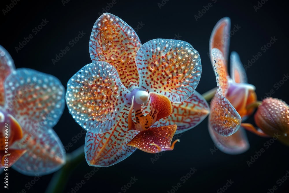 Orchid Flower with Dew Drops Orchid Flower with Dew Drops